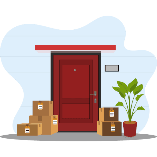 Attach shipping label
